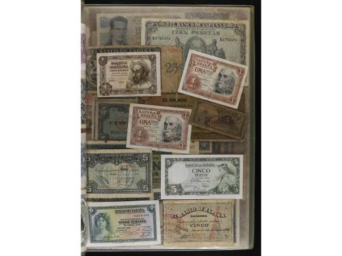 BILLETES ESPAÑOLES. Lote alrededor de 200 billetes. Mayoría 