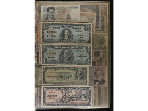 BILLETES ESPAÑOLES. Lote alrededor de 200 billetes. Mayoría 