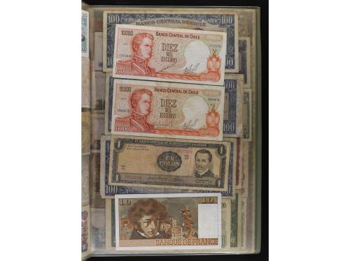 BILLETES ESPAÑOLES. Lote alrededor de 200 billetes. Mayoría 