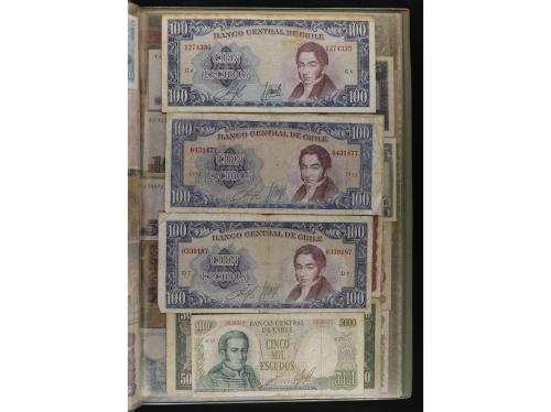 BILLETES ESPAÑOLES. Lote alrededor de 200 billetes. Mayoría 