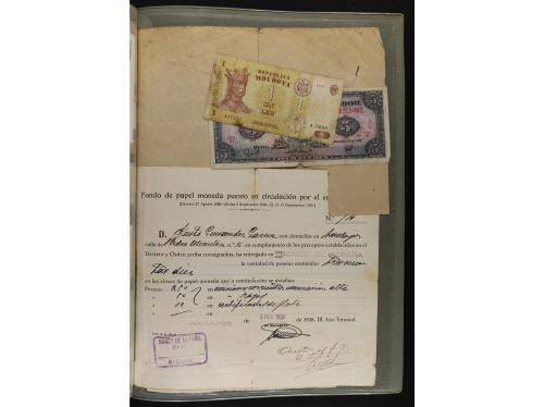 BILLETES ESPAÑOLES. Lote alrededor de 200 billetes. Mayoría 