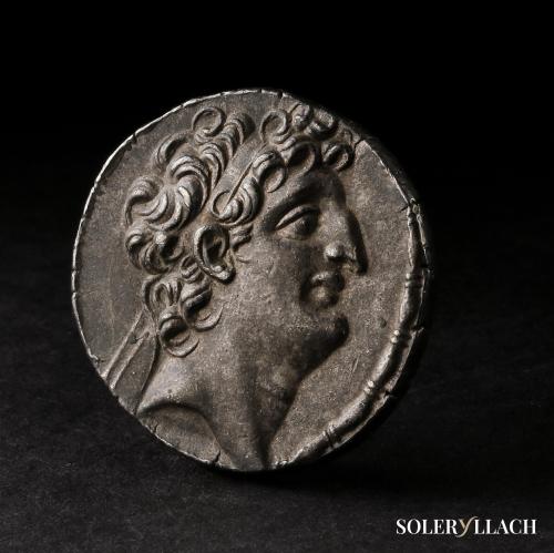 MONEDAS GRIEGAS. Tetradracma. 109-96 a.C. ANTÍOCO VIII. REIN