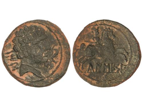 MONEDAS HISPÁNICAS. As. 120-80 a.C. CAISESA (Zona de Soria-G