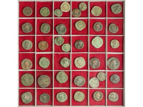 Lote alrededor de 175 monedas. AE. Varios emperadores, difer