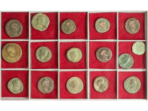 Lote alrededor de 175 monedas. AE. Varios emperadores, difer