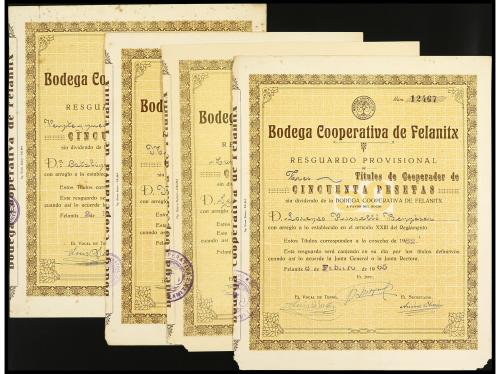 DOCUMENTOS y VARIOS. Lote 9 acciones distintas de Mallorca. 