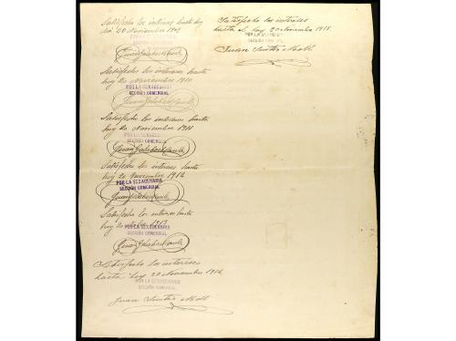 ANTIGUOS. Pagaré por 250 Pesetas. 20 Noviembre 1908. LA SEXA