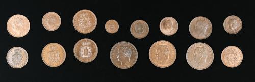 PORTUGAL. Lote 15 cobres. Siglo XIX-XX. AE. Calidad alta. A 