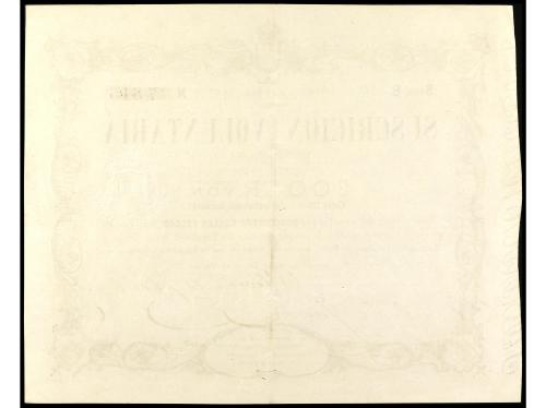 ANTIGUOS. Suscrición Voluntaria 200 Reales de Vellón. 30 May