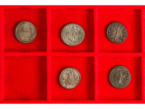 IMPERIO ROMANO. Lote 5 cobres. GALERIO MAXIMIANO, PROBO (2),