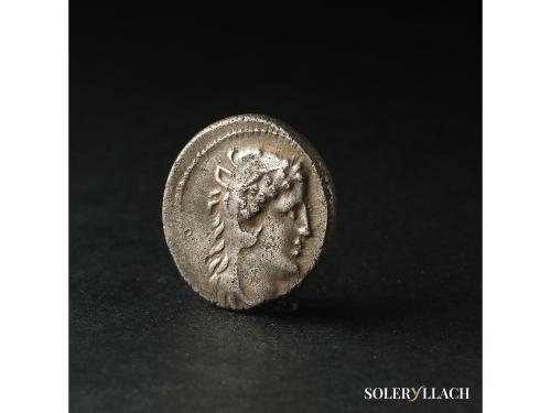 REPÚBLICA ROMANA. Denario. 78 a.C. VOLTEIA. M. Volteius M.f.