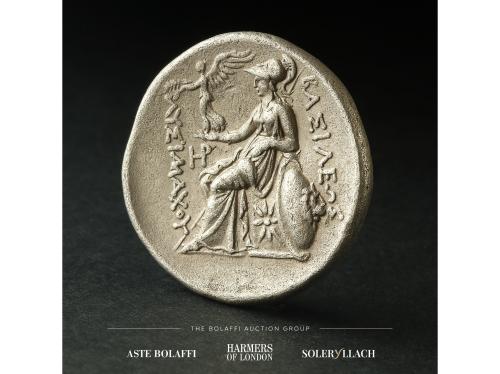 MONEDAS GRIEGAS. Tetradracma. 297-281 a.C. LISÍMACO. LAMPSAK