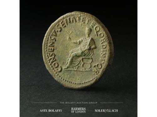IMPERIO ROMANO. Dupondio. 14 d.C. AUGUSTO. Anv.: DIVVS AVGVS