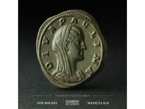 IMPERIO ROMANO. Sestercio. 236-238 d.C. PAULINA. Anv.: DIVA 
