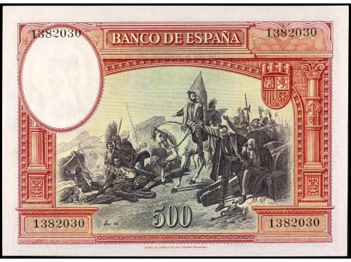 GUERRA CIVIL, ZONA REPUBLICANA. 500 Pesetas. 7 Enero 1935. H