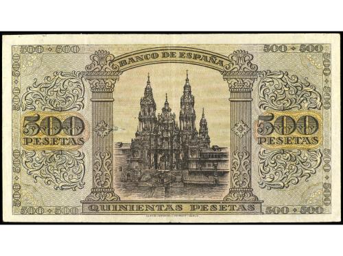ESTADO ESPAÑOL. 500 Pesetas. 20 Mayo 1938. Catedral de Santi