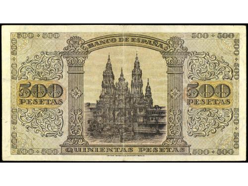 ESTADO ESPAÑOL. 500 Pesetas. 20 Mayo 1938. Catedral de Santi