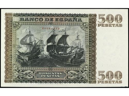 ESTADO ESPAÑOL. 500 Pesetas. 9 Enero 1940. Juan de Austria. 