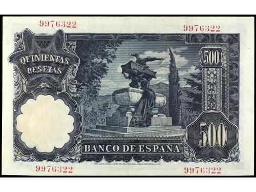 ESTADO ESPAÑOL. 500 Pesetas. 15 Noviembre 1951. Benlliure. S