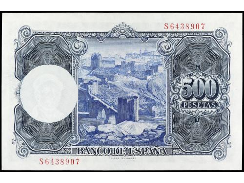 ESTADO ESPAÑOL. 500 Pesetas. 22 Julio 1954. Zuloaga. Serie S