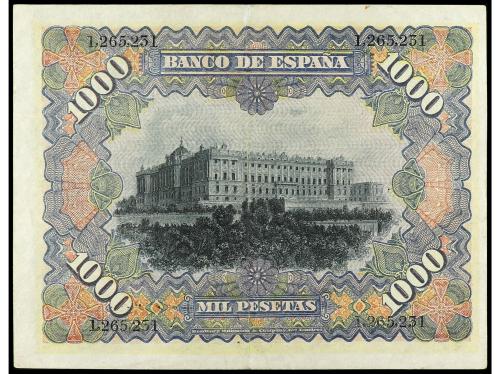 BANCO DE ESPAÑA. 1.000 Pesetas. 15 julio 1907. Palacio Real 