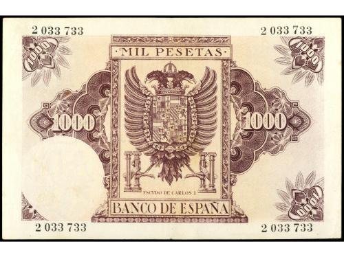 ESTADO ESPAÑOL. 1.000 Pesetas. 21 Octubre 1940. Carlos I. Ed