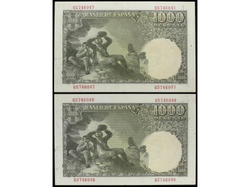 ESTADO ESPAÑOL. Lote 2 billetes 1.000 Pesetas. 4 Noviembre 1