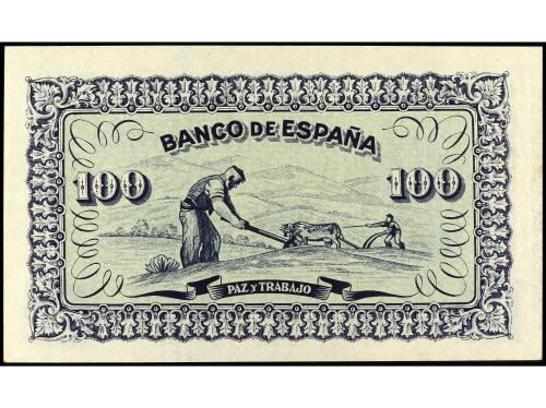 GUERRA CIVIL, ZONA REPUBLICANA. 100 Pesetas. Septiembre 1937