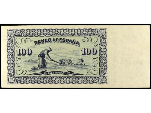 GUERRA CIVIL, ZONA REPUBLICANA. 100 Pesetas. Septiembre 1937