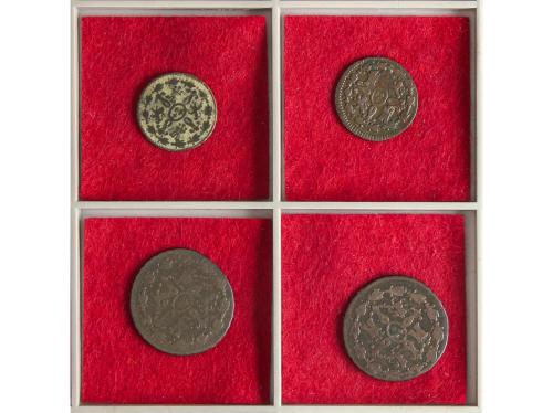 LOTES y COLECCIONES. Lote 22 monedas. FELIPE III a CARLOS IV