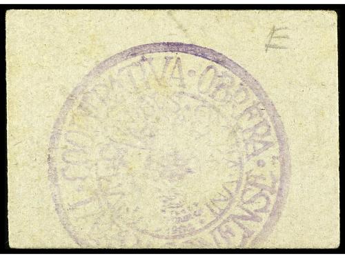 CATALUNYA. 1 Pesseta. COOPERATIVA OBRERA TARRACONENSE. Cartó