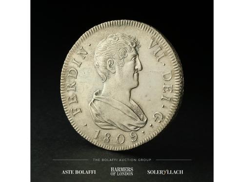 FERNANDO VII. 8 Reales. 1809. CATALUNYA (REUS). M.P. Anv.: B