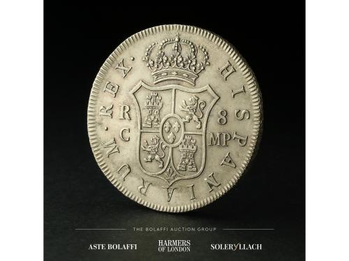 FERNANDO VII. 8 Reales. 1809. CATALUNYA (REUS). M.P. Anv.: B