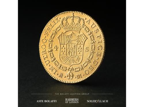 CARLOS III. 4 Escudos. 1788. MADRID. M. Anv.: Busto a derech