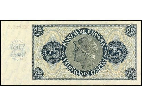 ESTADO ESPAÑOL. 25 Pesetas. 21 noviembre 1936. Serie M. Ed-4