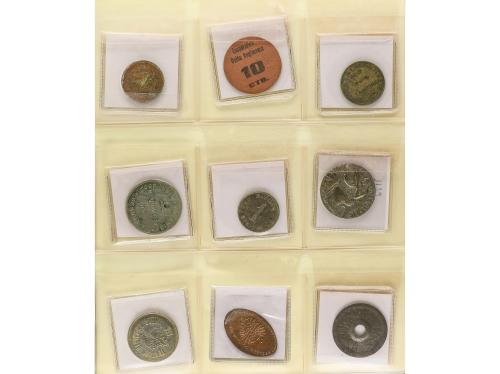 FICHAS COOPERATIVAS Y PROPAGANDA. Lote Alrededor 80 fichas c