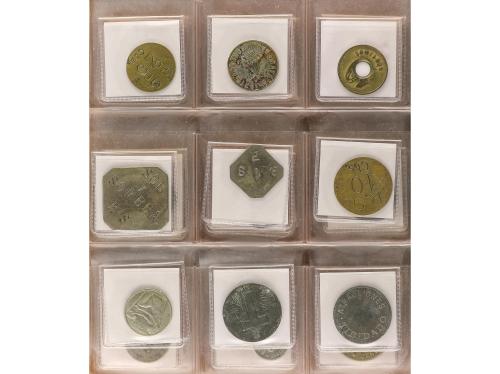 FICHAS COOPERATIVAS Y PROPAGANDA. Lote Alrededor 80 fichas c