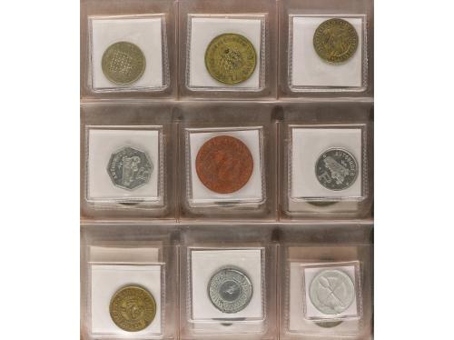 FICHAS COOPERATIVAS Y PROPAGANDA. Lote Alrededor 80 fichas c