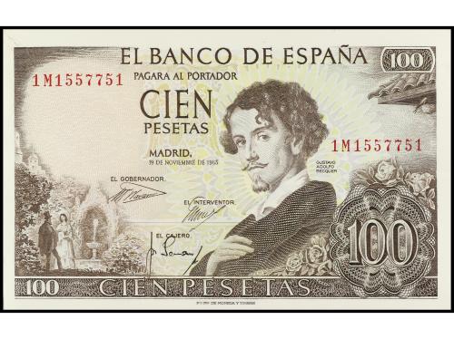 ESTADO ESPAÑOL. Lote 47 billetes 100 Pesetas. 19 Noviembre 1