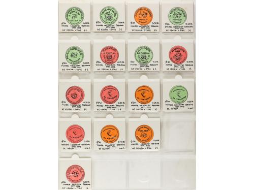 FICHAS COOPERATIVAS Y PROPAGANDA. Lote 58 fichas y vales. Mu