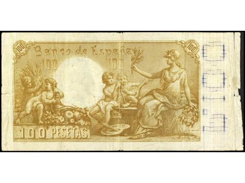 BANCO DE ESPAÑA. 100 Pesetas. 1 Mayo 1900. Quevedo. Serie B.