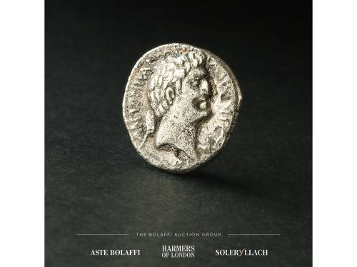 IMPERIO ROMANO. Denario. 32 a.C. CLEOPATRA y MARCO ANTONIO. 