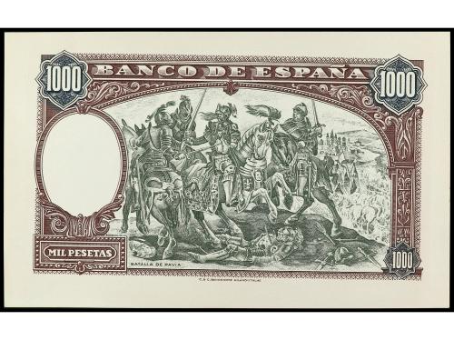 ESTADO ESPAÑOL. Prueba de anverso y reverso 1.000 Pesetas. 1