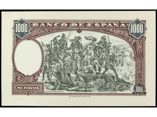 ESTADO ESPAÑOL. Prueba de anverso y reverso 1.000 Pesetas. 1