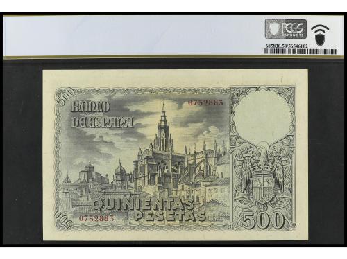 ESTADO ESPAÑOL. Lote 2 billetes 500 Pesetas. 21 Octubre 1940