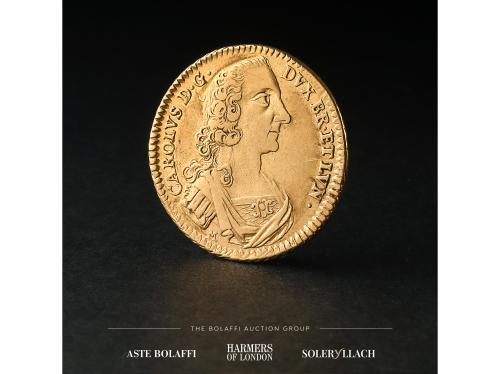 ESTADOS ALEMANES. 5 Thaler. 1748. KARL I. BRUNSWICK-WOLFENBU