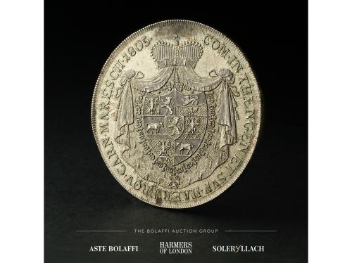 ESTADOS AUSTRÍACOS. Thaler. 1805. WILHELM. AUERSPERG. Anv.: 