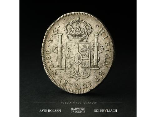 FERNANDO VII. 8 Reales. 1820. ZACATECAS. R.G. NGC AU 50. Anv