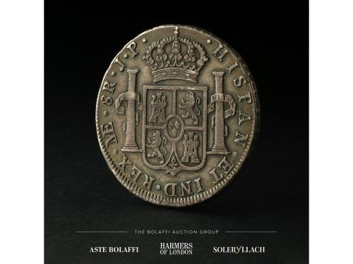 FERNANDO VII. 8 Reales. 1809. LIMA. J.P. Anv.: Busto indígen