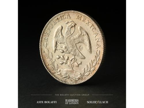 MÉXICO. 8 Reales. 1896-Z. ZACATECAS. F.Z. Anv.: Águila con s